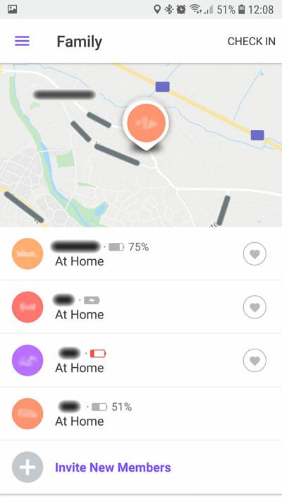 Tech4families.uk - Review: Find My Kids - GPS Tracker, current family locations